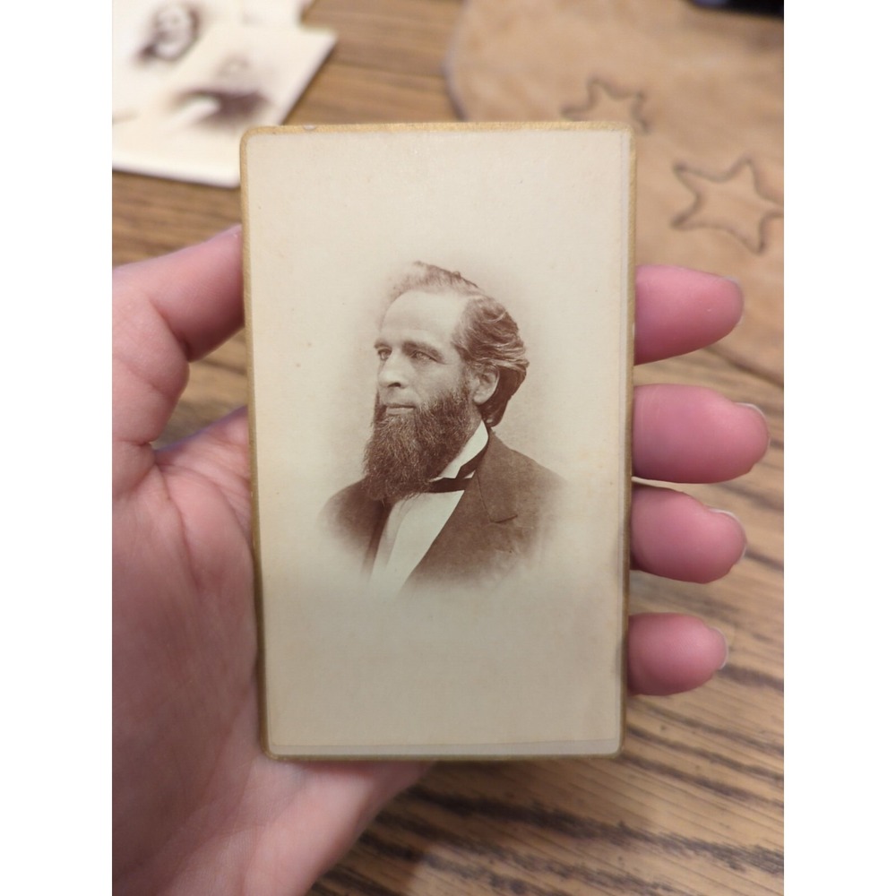 Antique Cabinet Card Man Gentleman Photo Victorian Portrait Gloversville NY